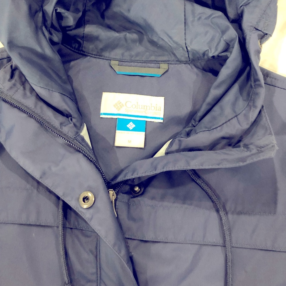 COLUMBIA SPORTS RAIN JACKET SIZE M